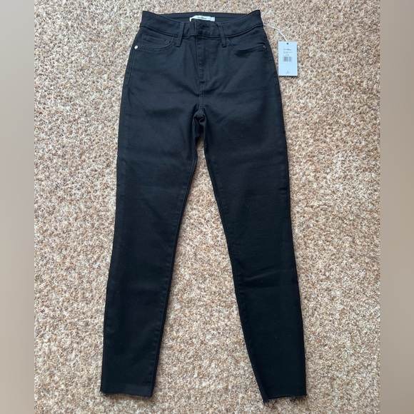 Sam Edelman Black The Stiletto High Rise Skinny Crop Jeans Size 0/25 - Picture 1 of 5